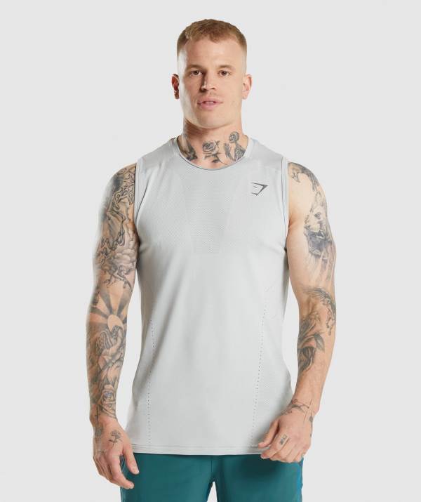 Panske Tielko Gymshark Apex Svetlo Siva Siva | OI0952861